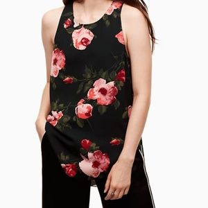 Aritzia Sevres Floral Silk Tank
